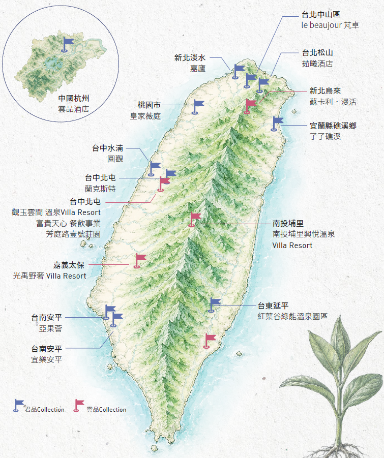 雲品事業主軸地圖